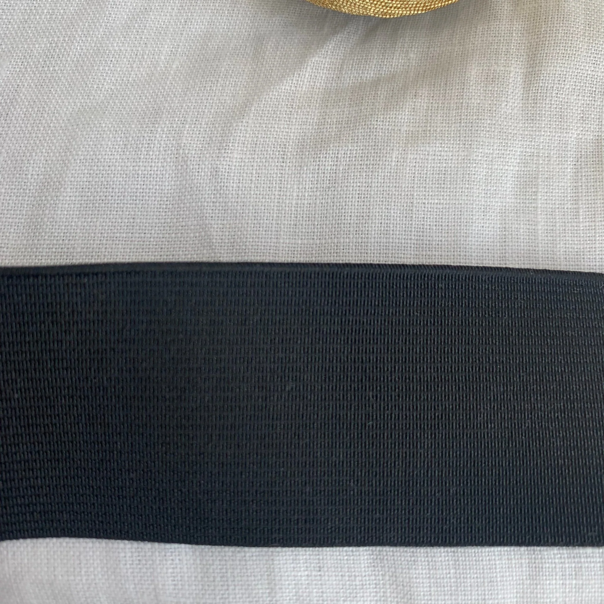 Élastique plat noir 3,5 cm - au mètre - Image 2