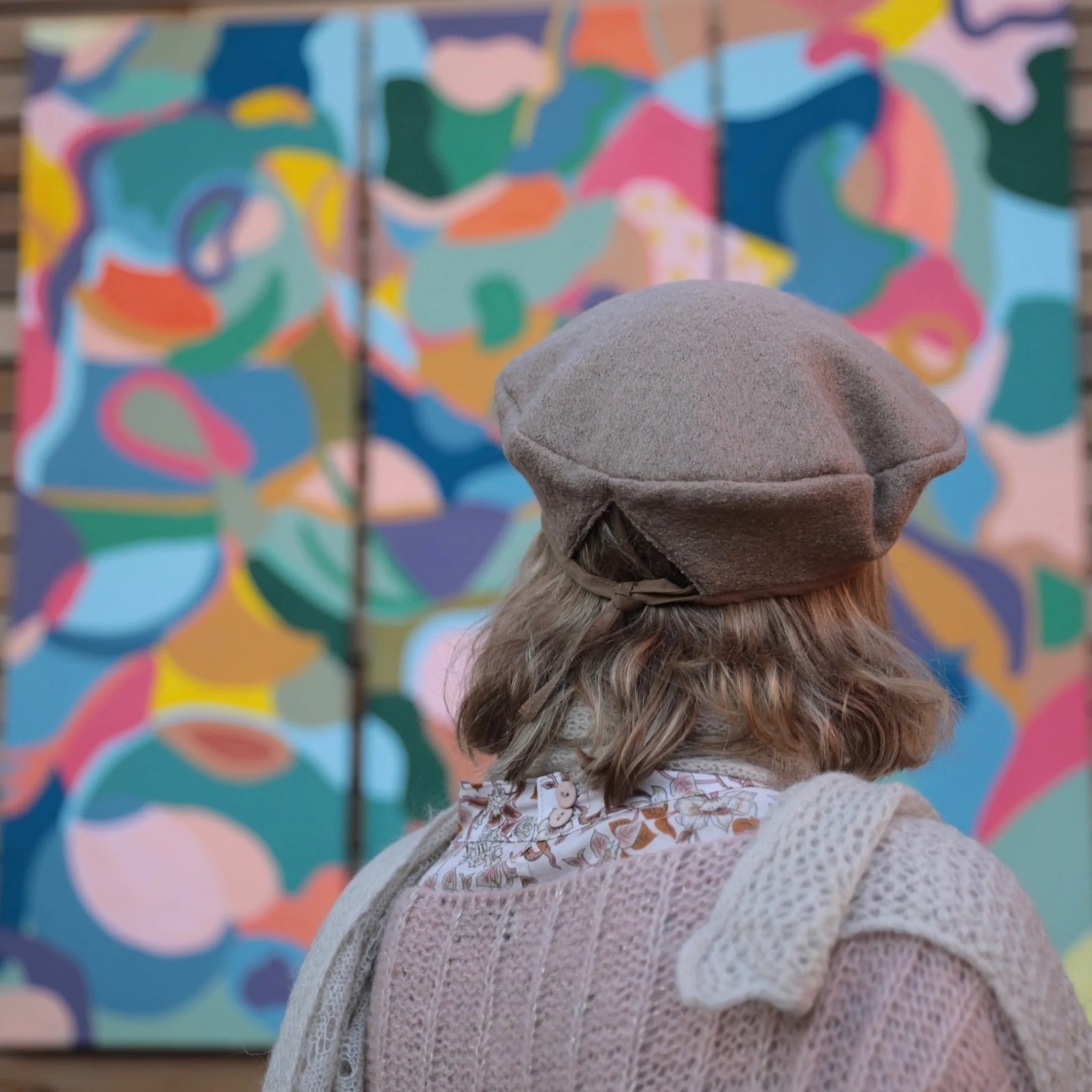 Beret Côme - laine bouillie camel clair - Image 3