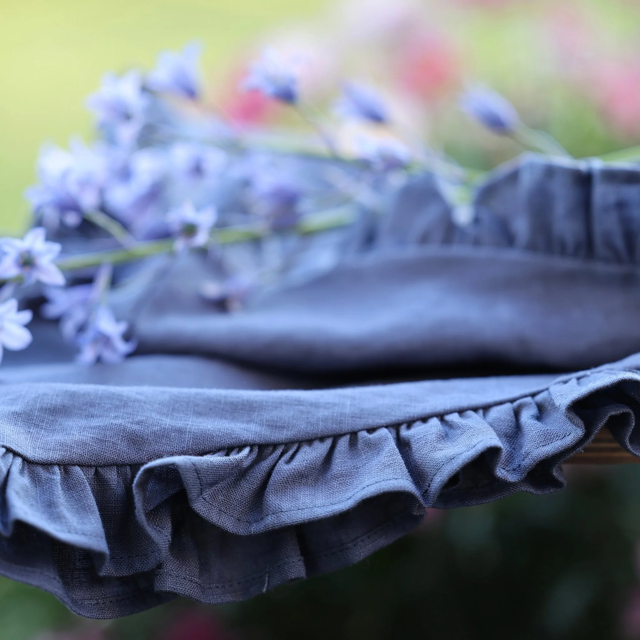 Blouse Camélia – Lin bleu jeans - Image 2