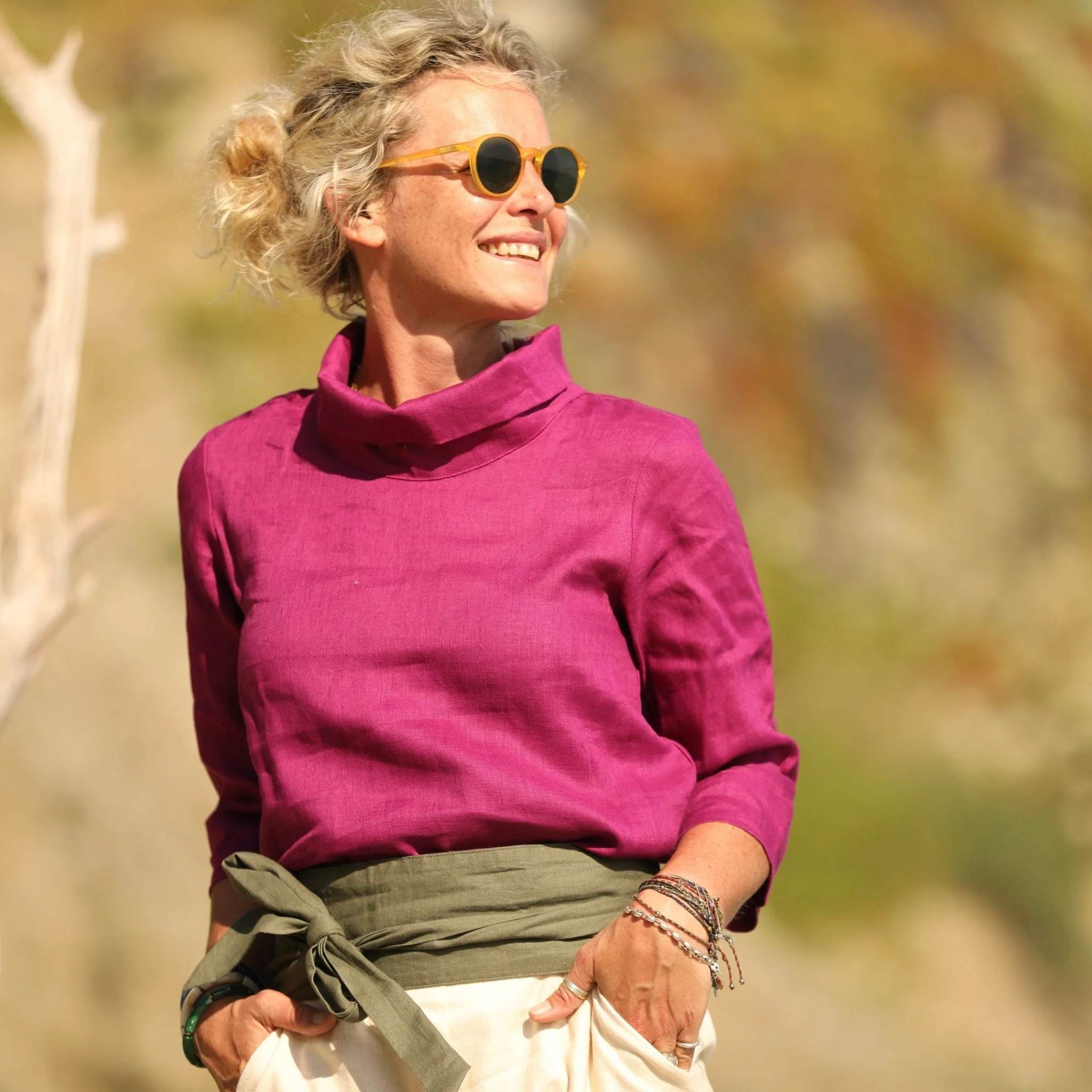 Imparfait - Blouse Catherine - lin ficelle - Image 5