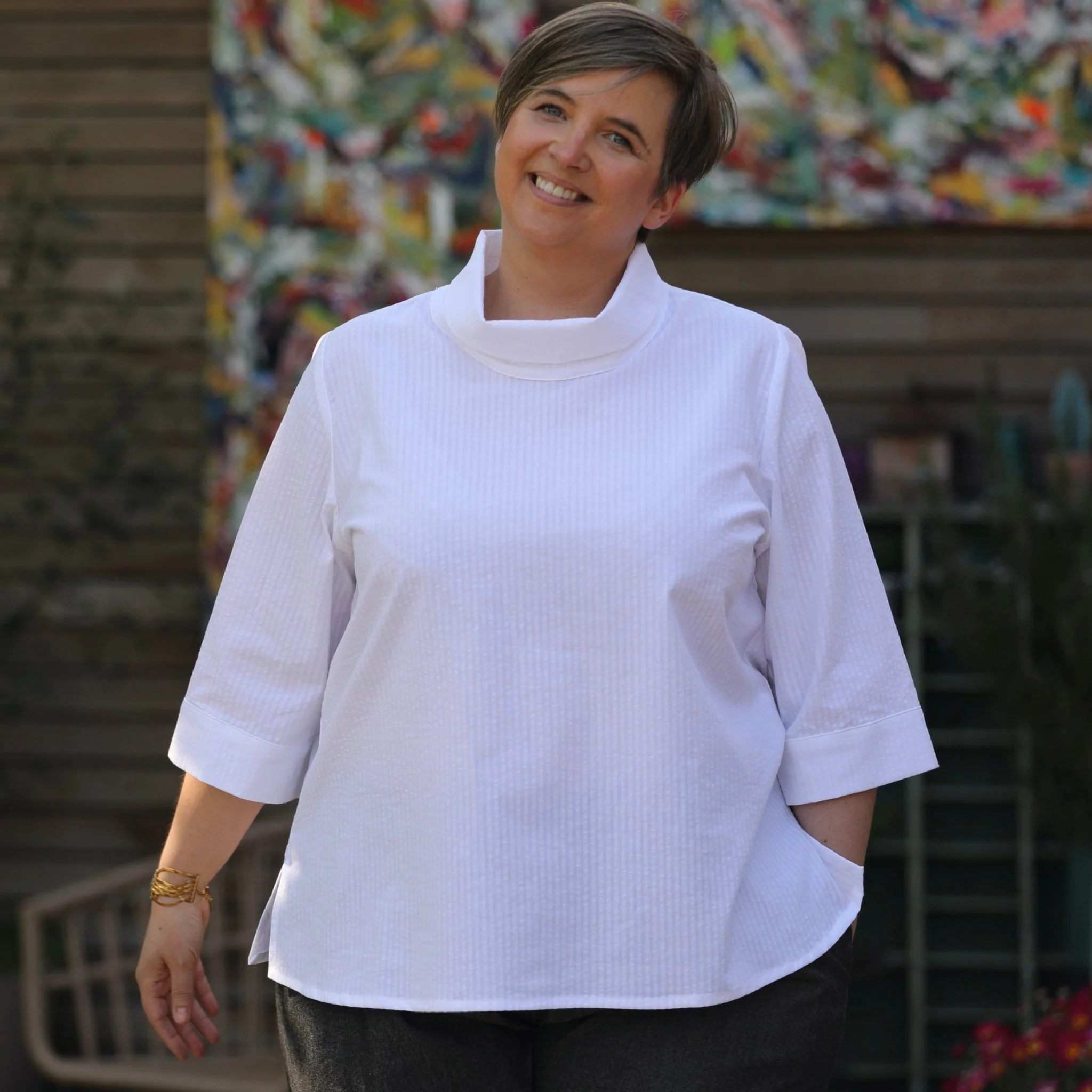 Imparfait - Blouse Catherine - lin ficelle - Image 4