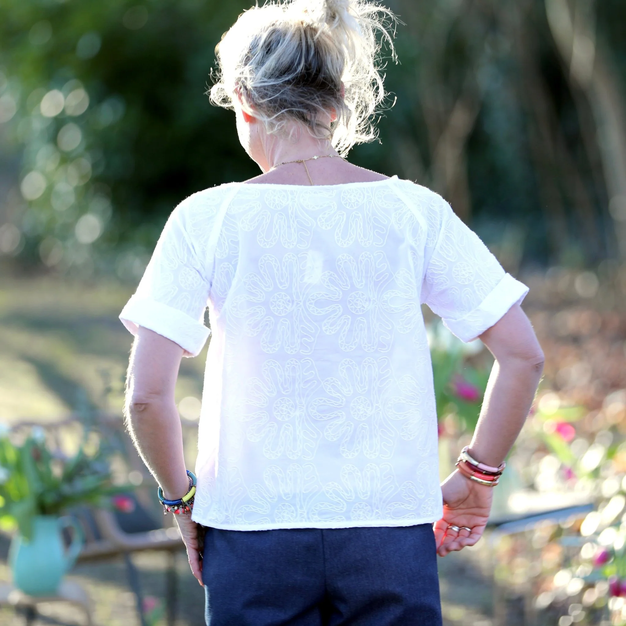 Blouse Romy – Voile de coton fleurs brodées - Image 7