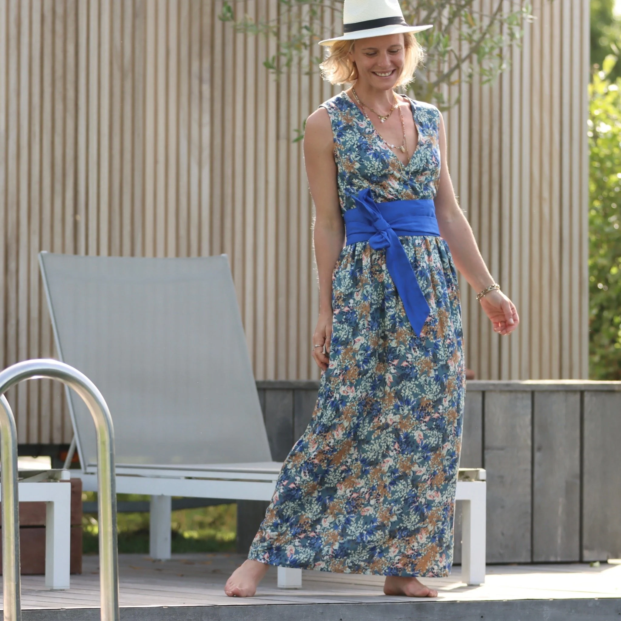 Ceinture Anita lin bleu majorelle - Image 16
