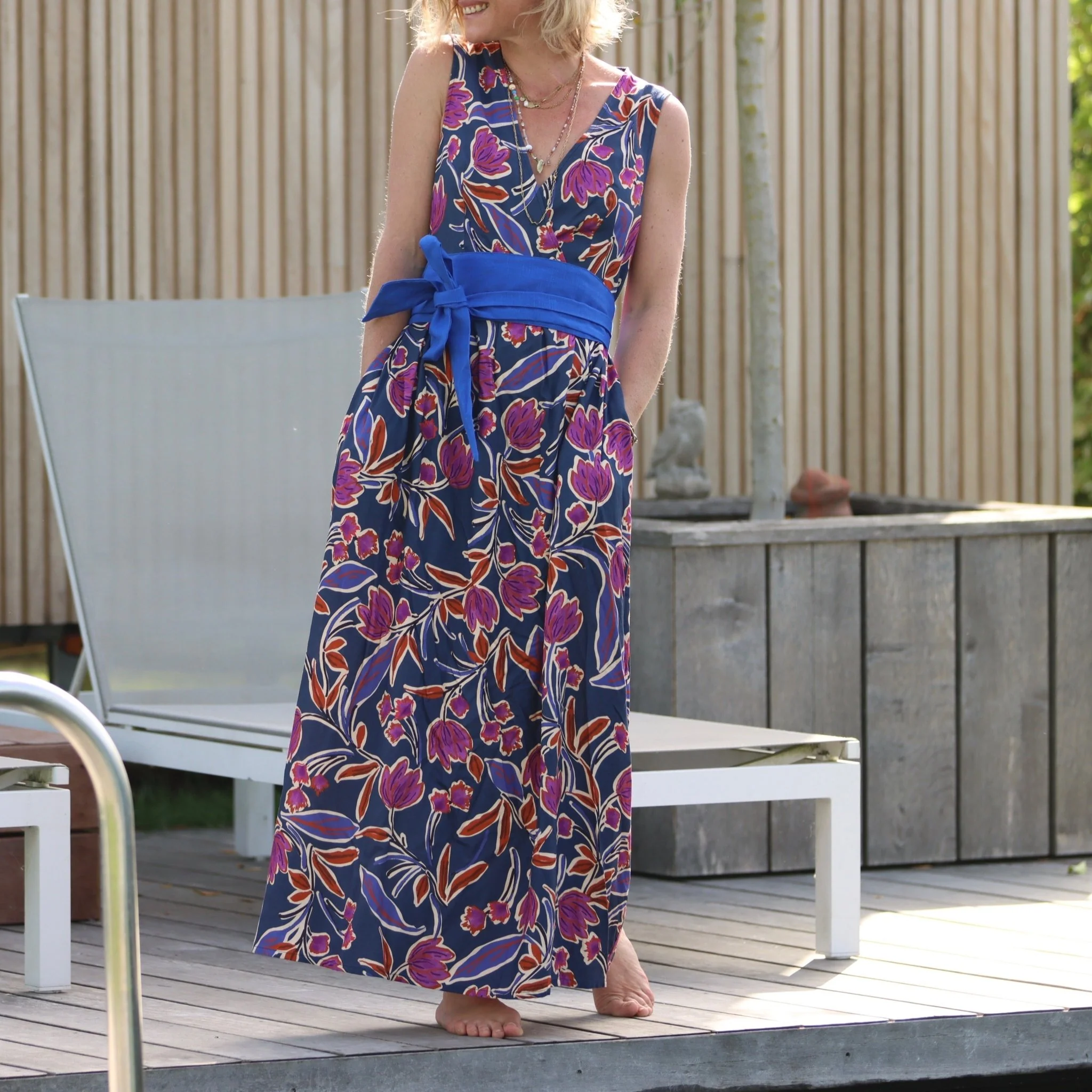 Ceinture Anita lin bleu majorelle - Image 18