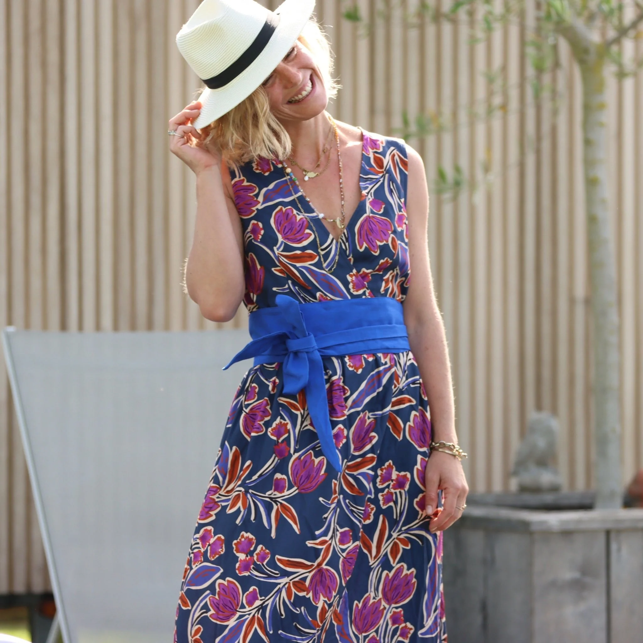 Ceinture Anita lin bleu majorelle - Image 19
