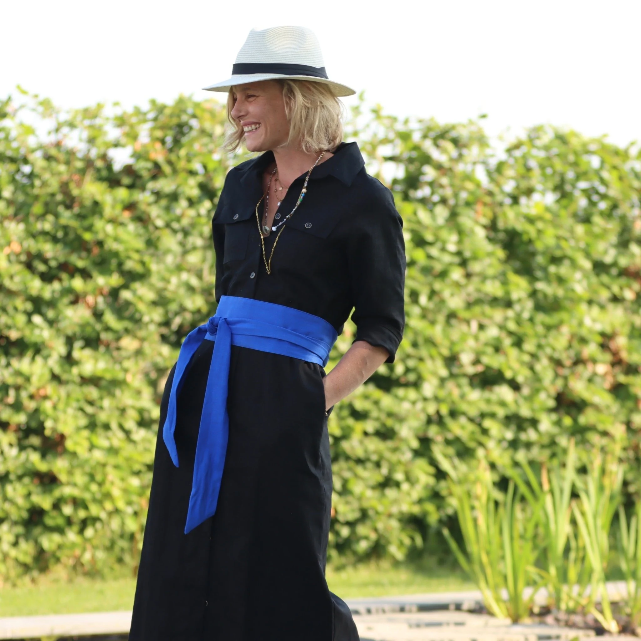 Ceinture Anita lin bleu majorelle - Image 6