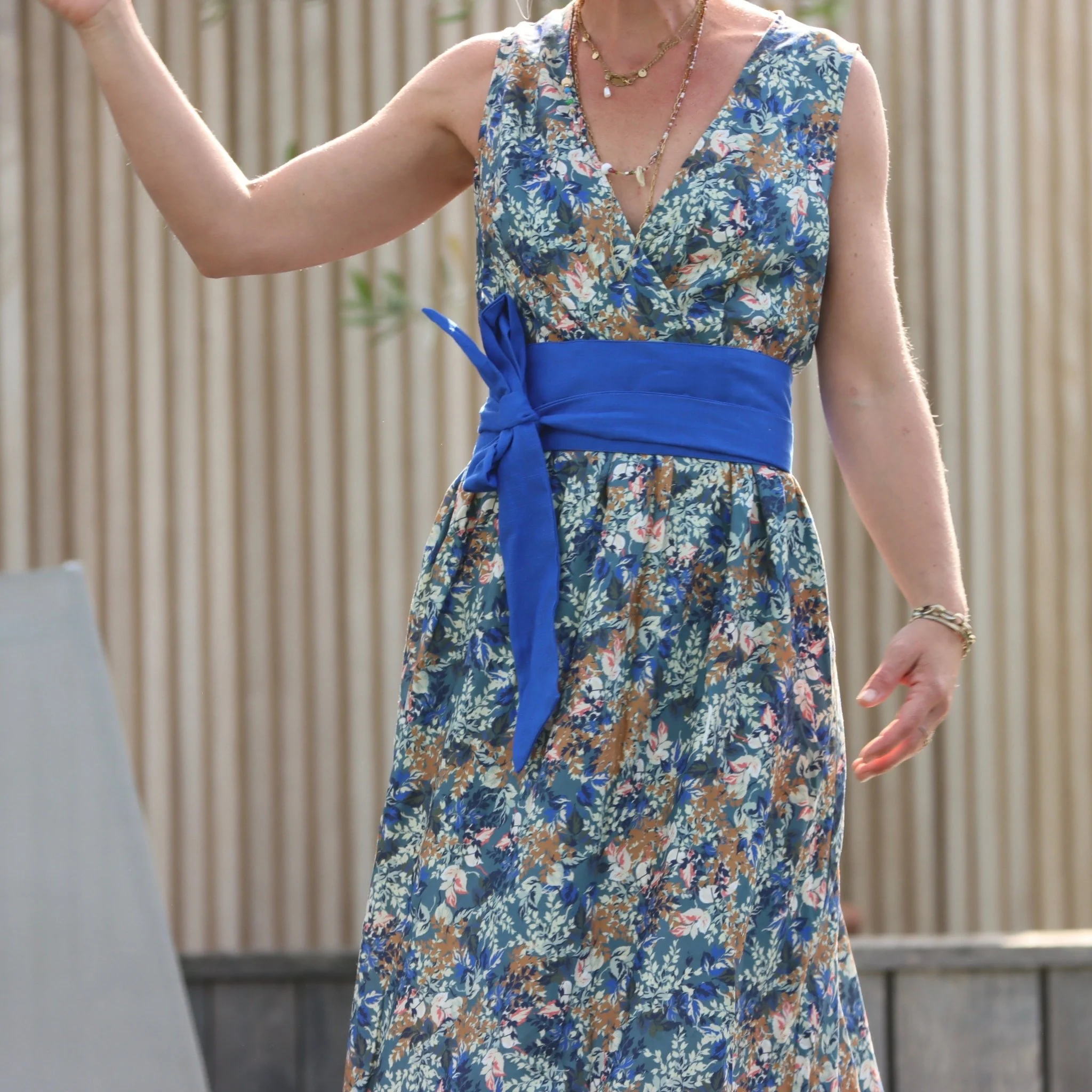 Ceinture Anita lin bleu majorelle - Image 7
