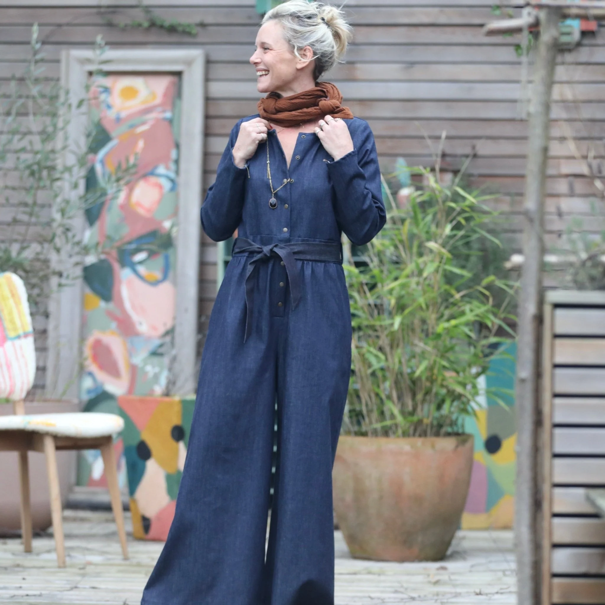 Combinaison Perla - jean bleu brut - Image 5