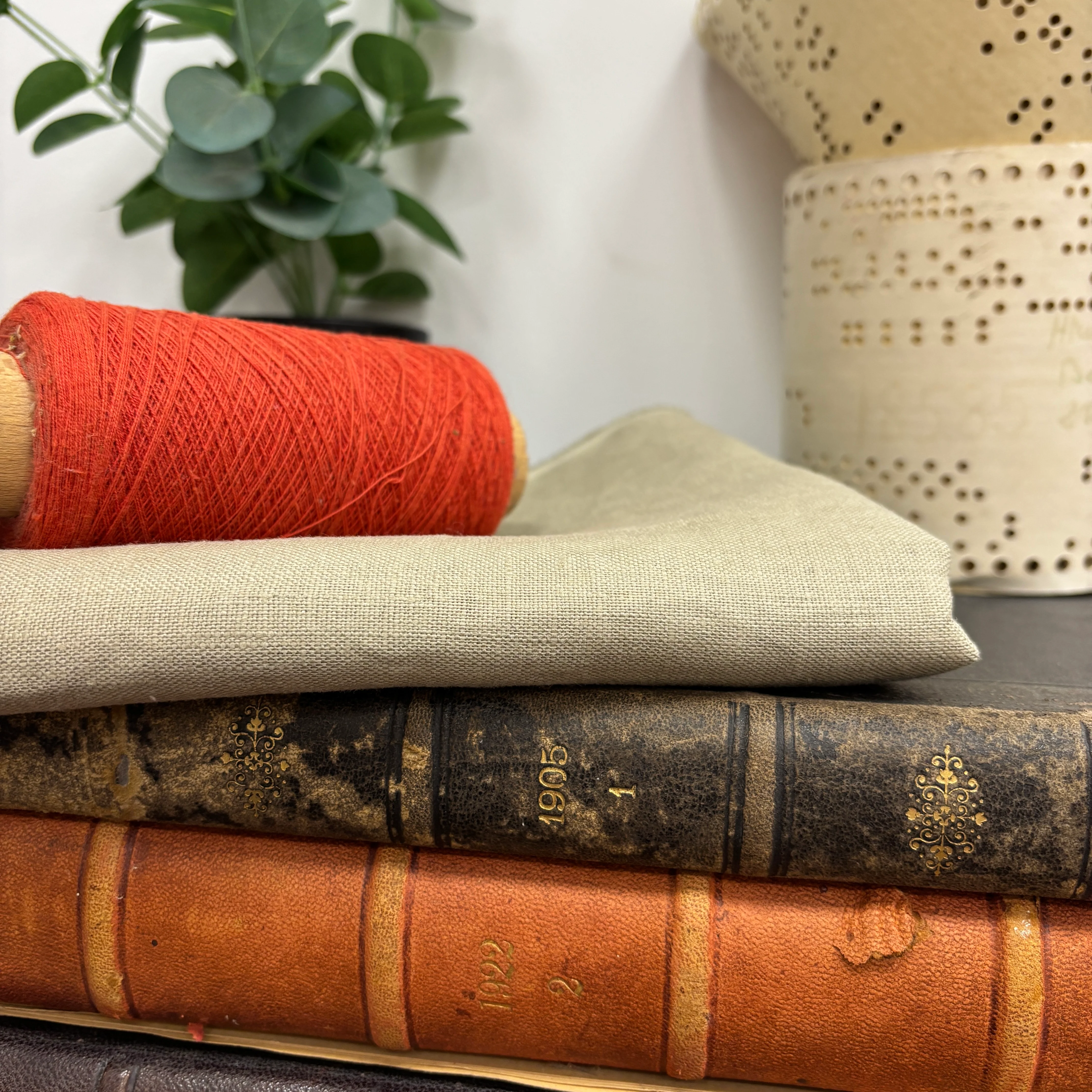Coupon - lin ficelle 140 cm de laize - E20