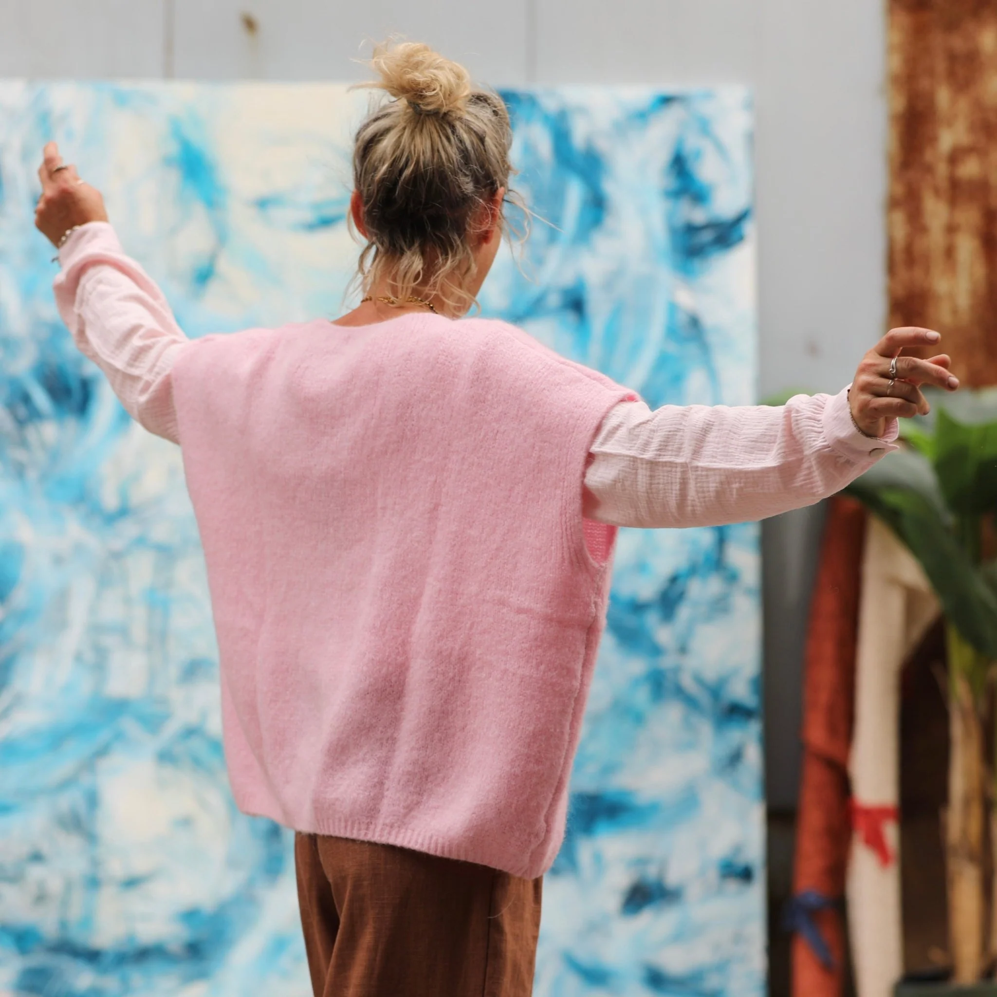 Gilet Claudia - Rose dragée - Image 4