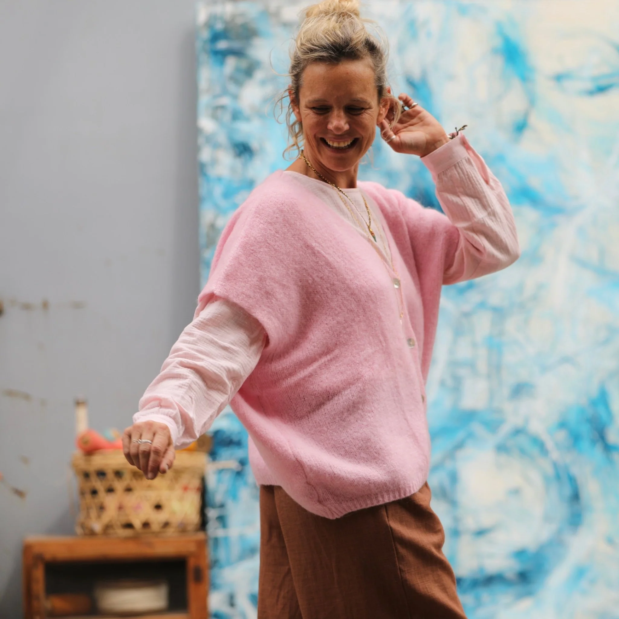 Gilet Claudia - Rose dragée - Image 8