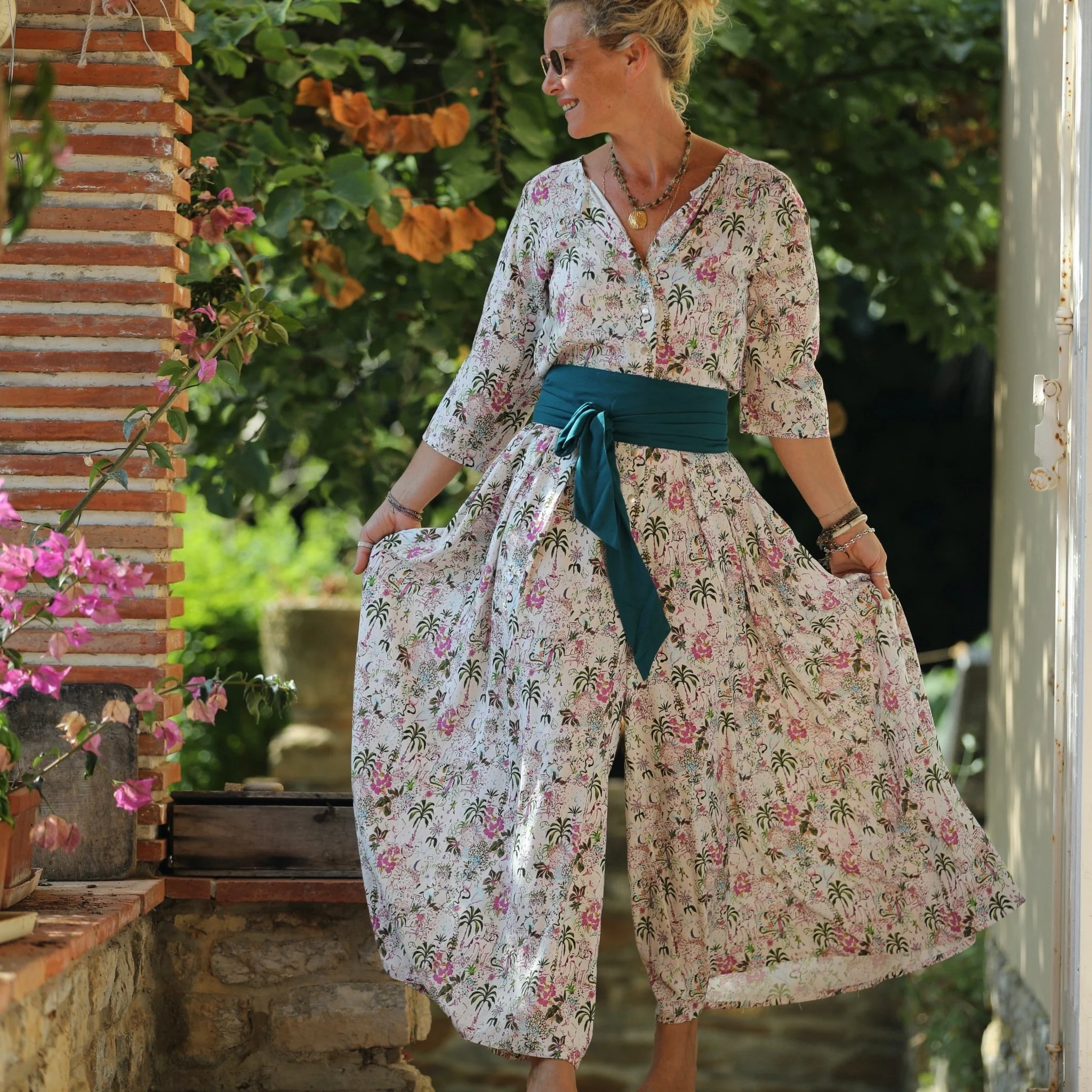 La combi India manches 3/4 en viscose Vérone - Image 10