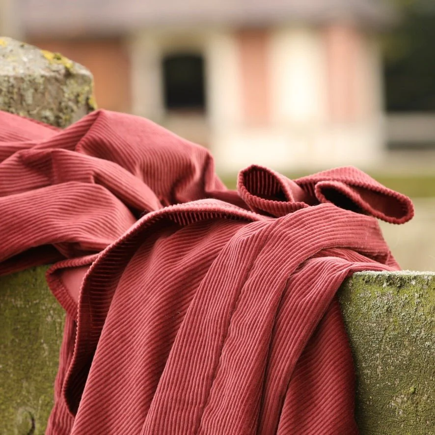 Robe Louisa - velours côtelé terracotta - Image 2
