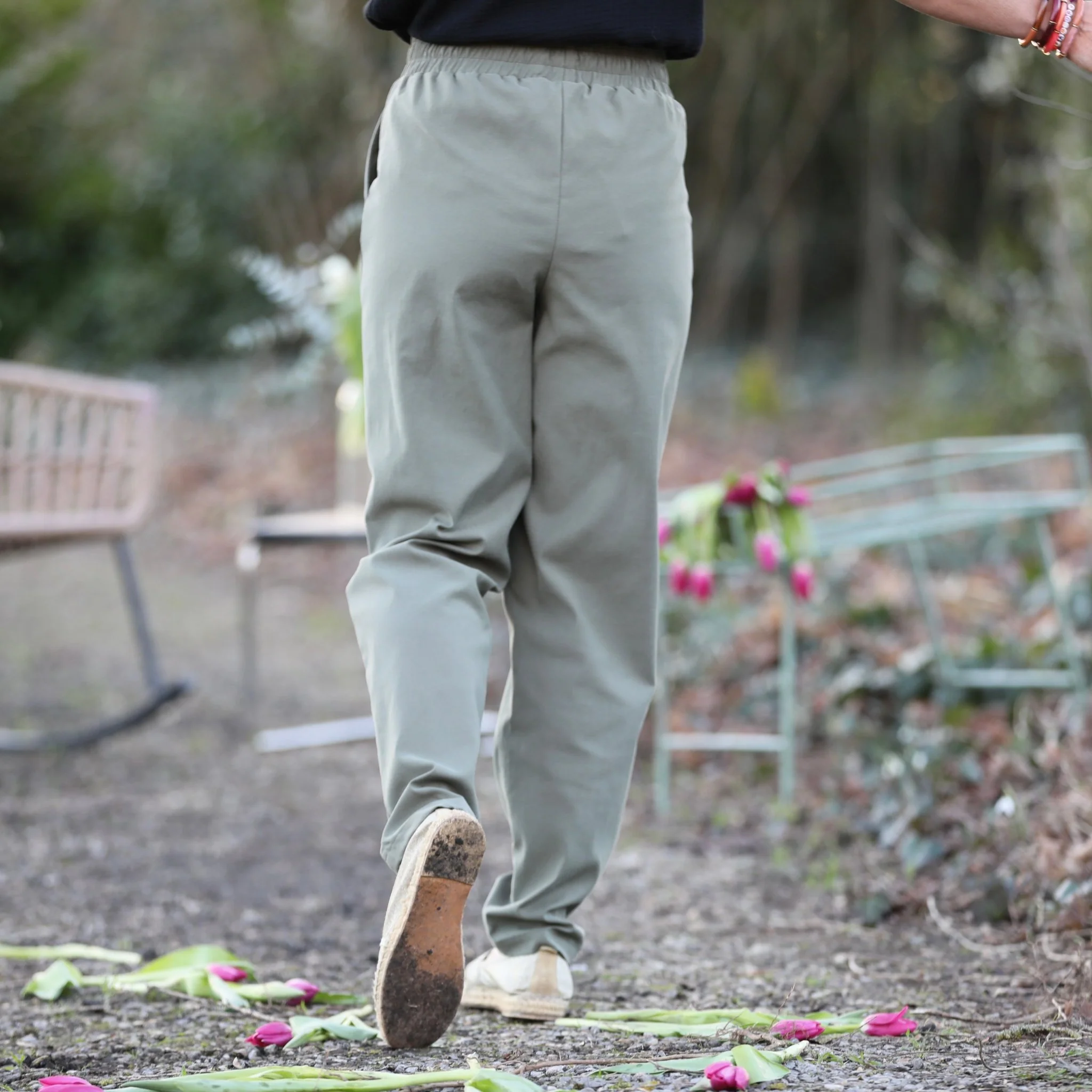 Pantalon Eliot - Sergé kaki - Image 7