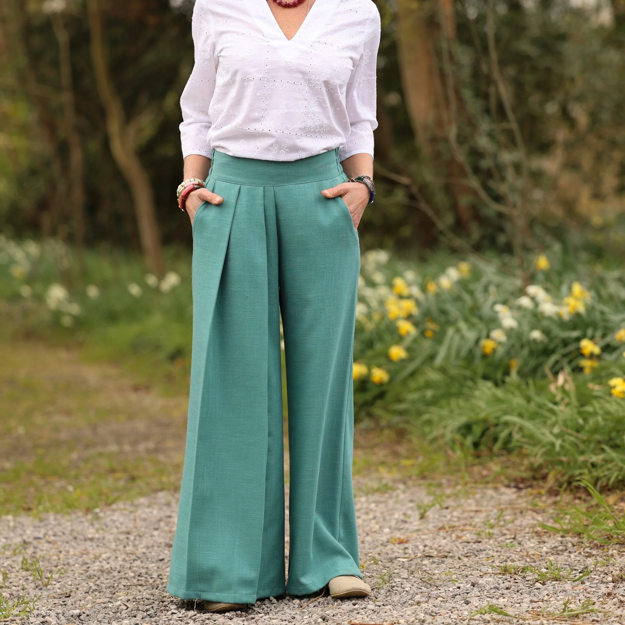 Pantalon Suwannee - Lin Vert menthe - Image 9