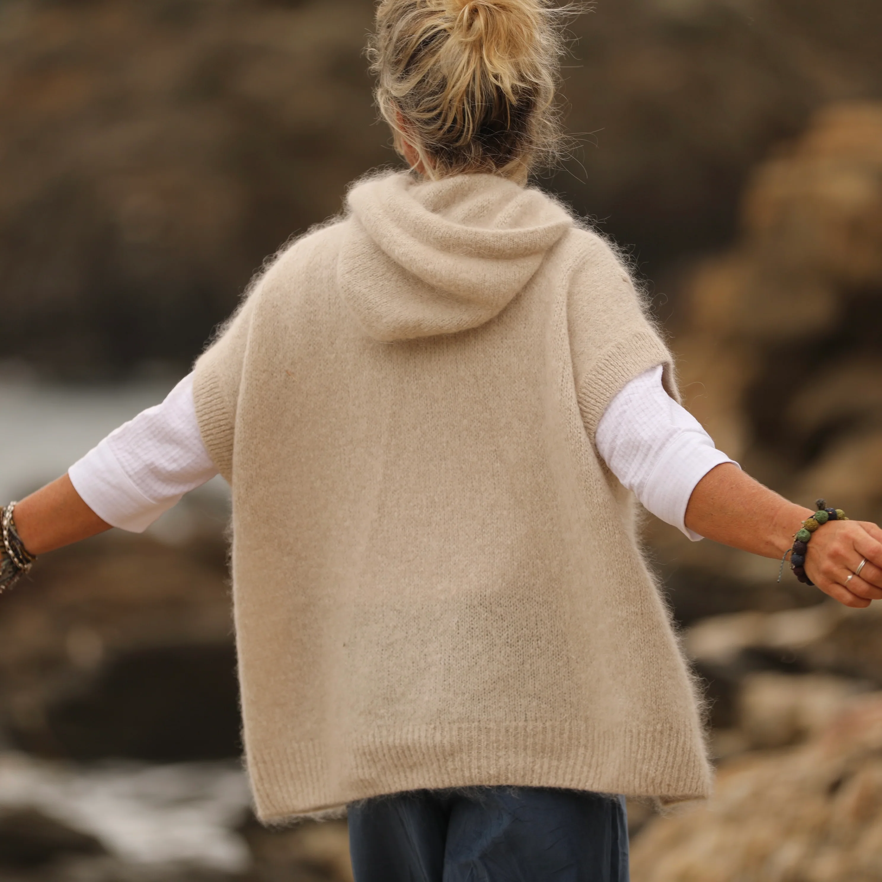Pull capuche Calypso - ficelle - Image 3