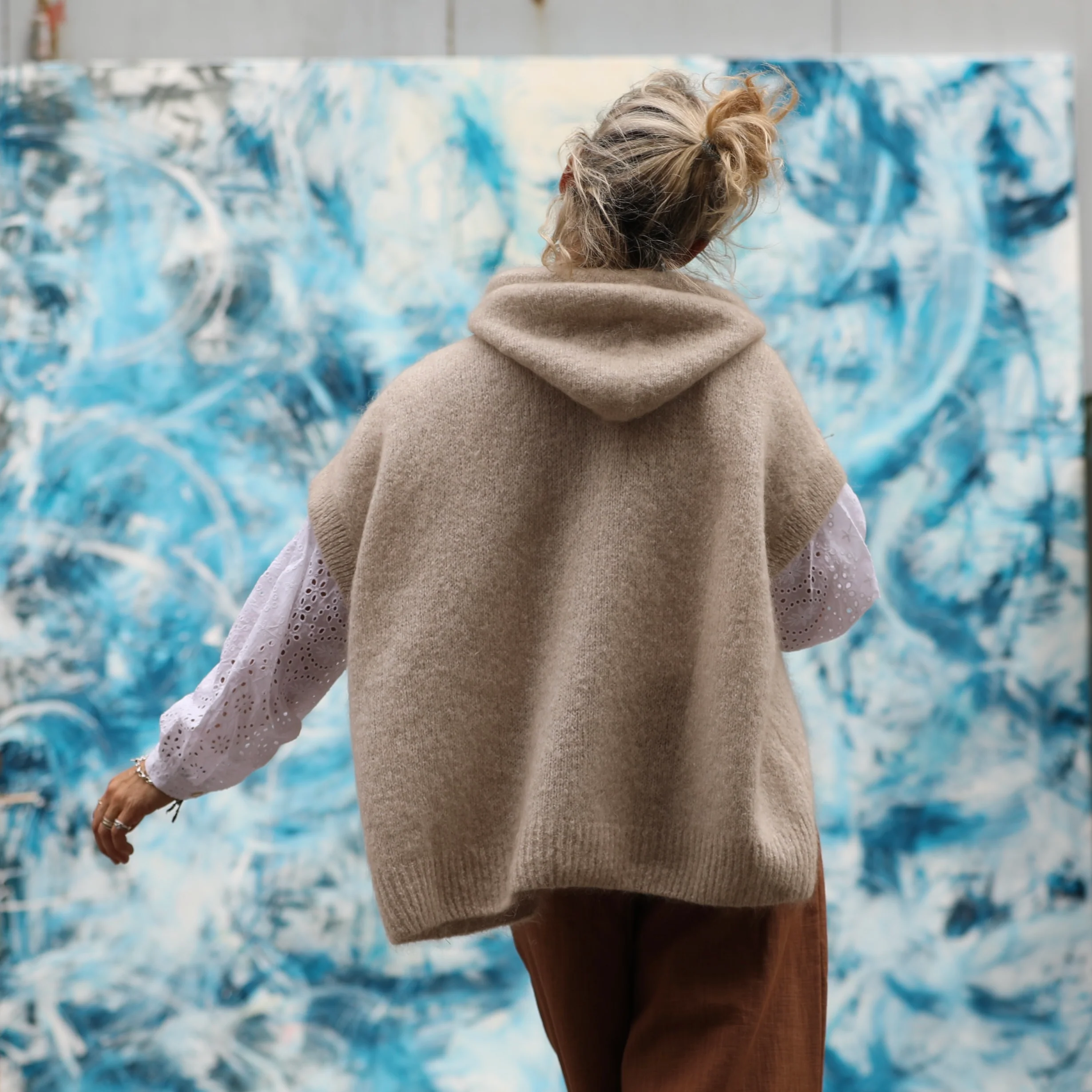 Pull capuche Calypso - ficelle - Image 9