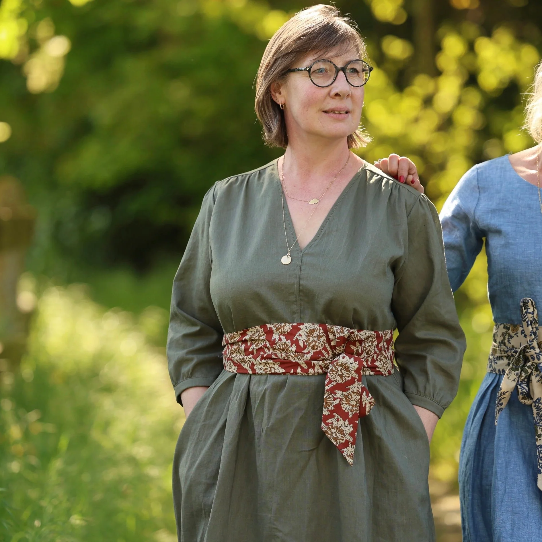 Robe Agathe - Coton Fleuri champêtre - Image 12