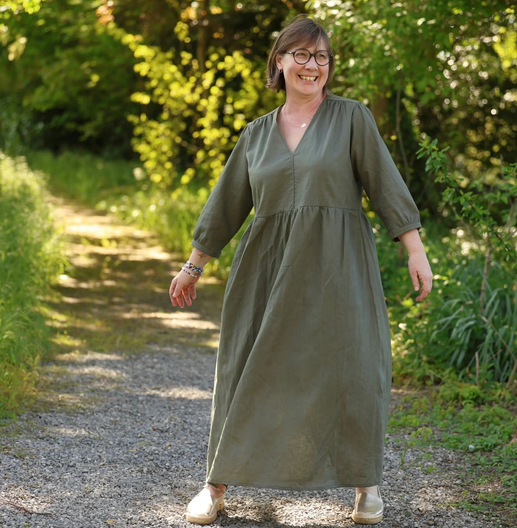 Robe Agathe - Coton Fleuri champêtre - Image 10