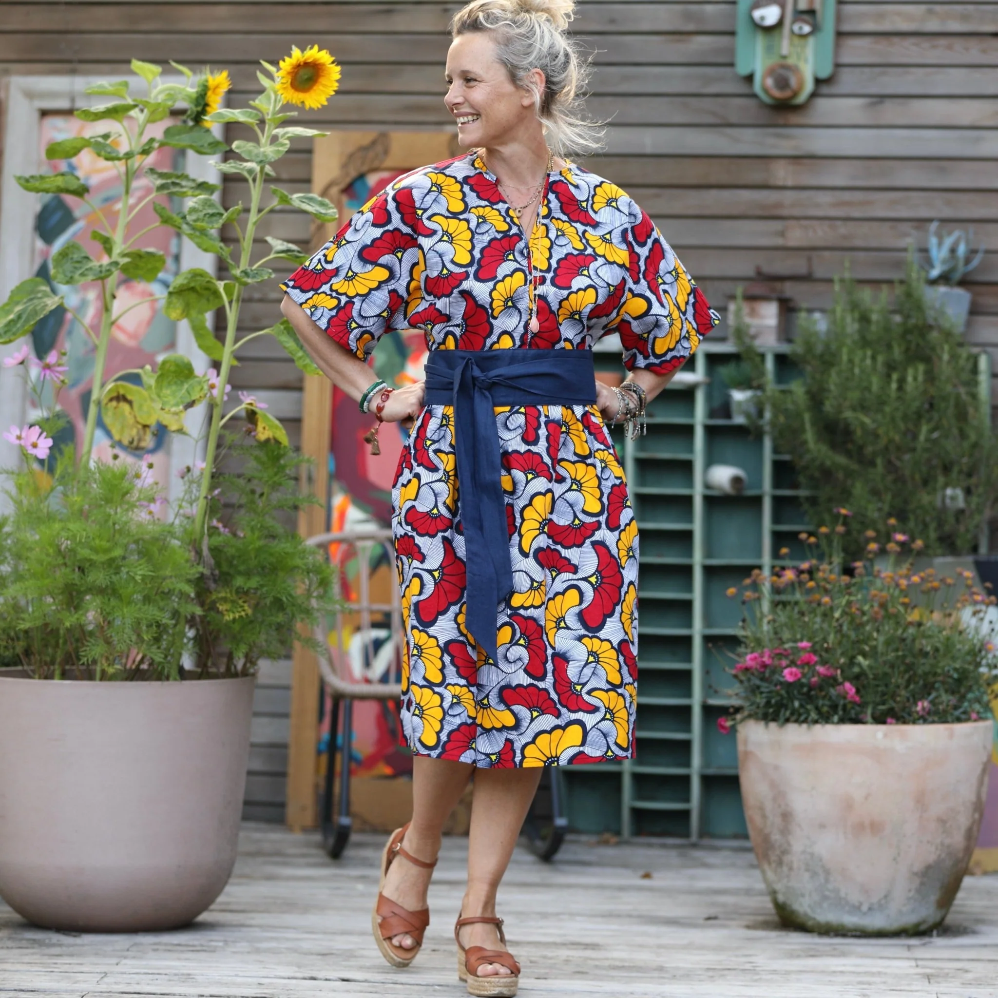 Robe Capucine - Wax fleurs de mariage - Image 8