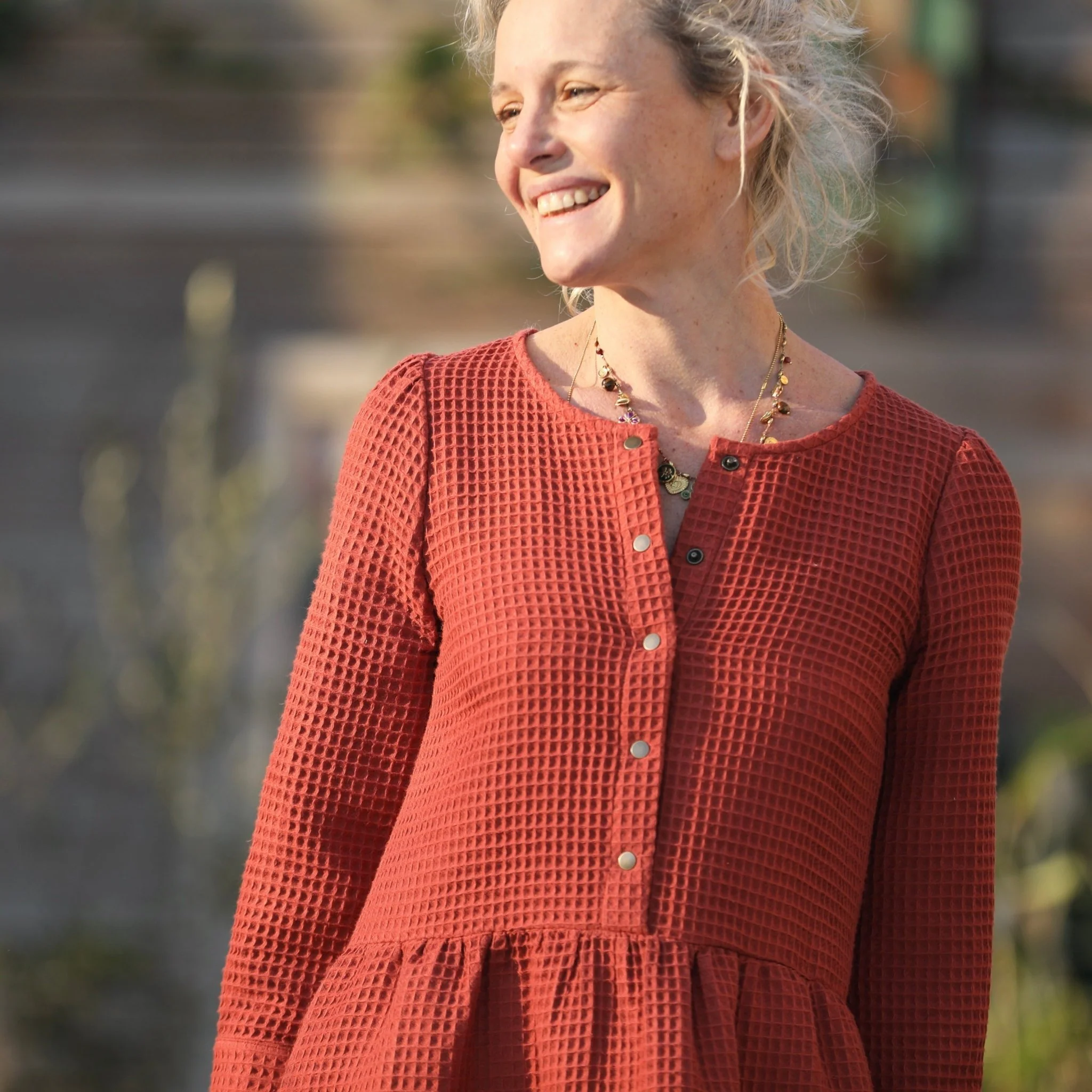Robe Eglantine - Nid d'abeille terracotta - Image 3