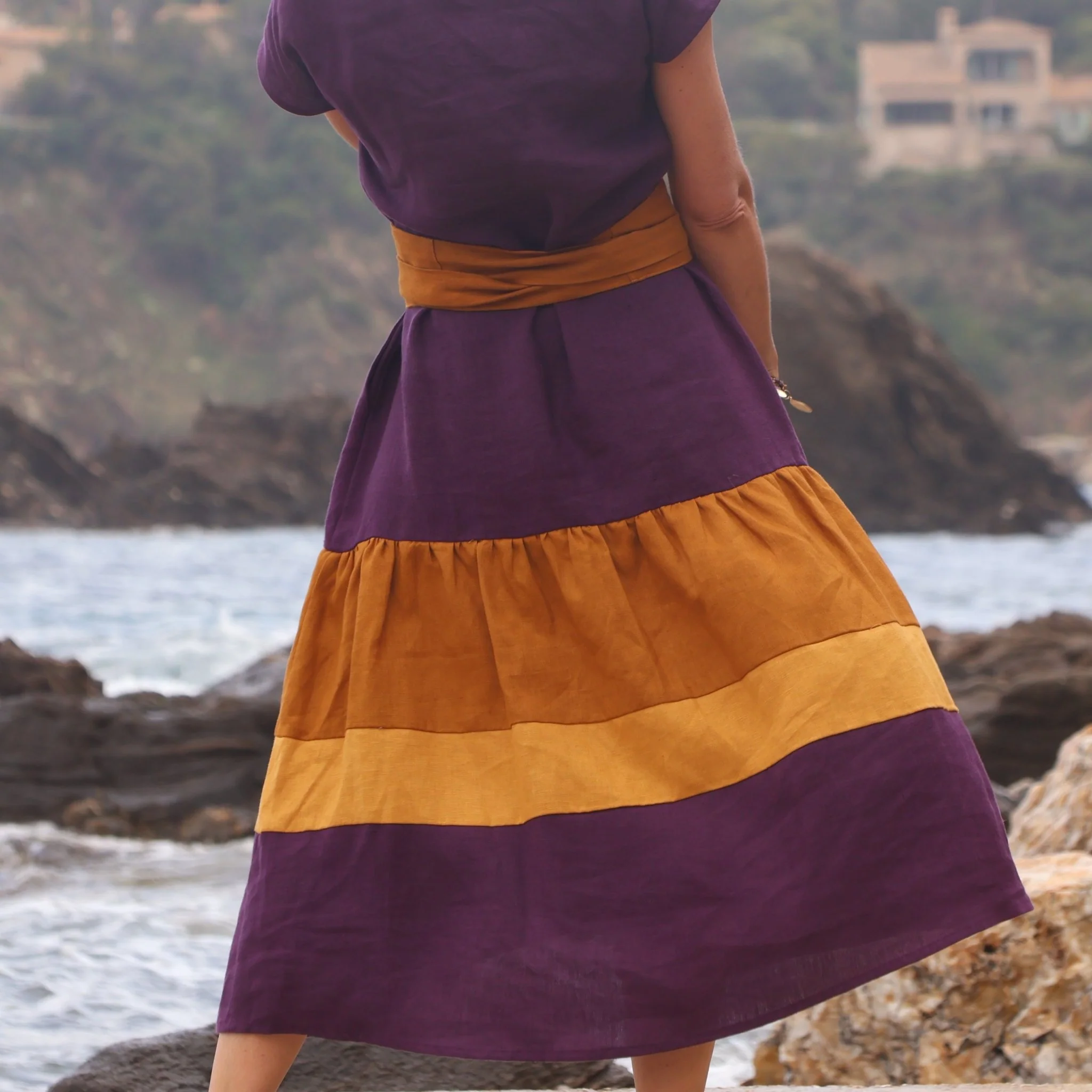 Robe Gitane - lin lilas - Image 3