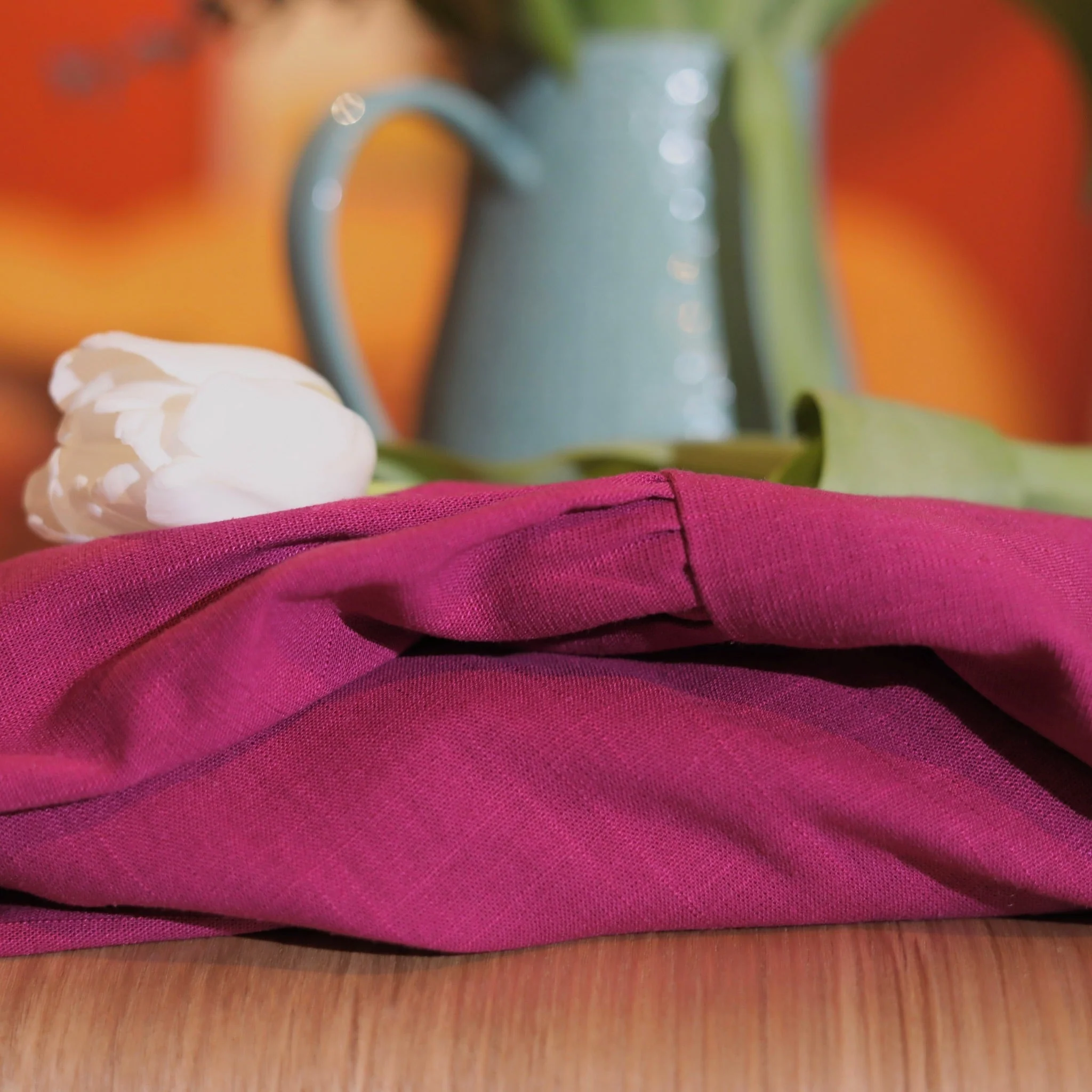Robe Iloé – Coton/lin Bougainvillier - Image 2