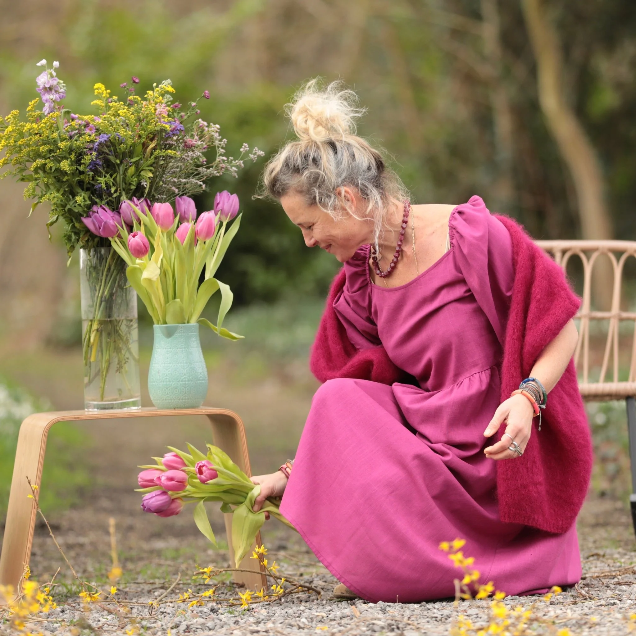 Robe Iloé – Coton/lin Bougainvillier - Image 6