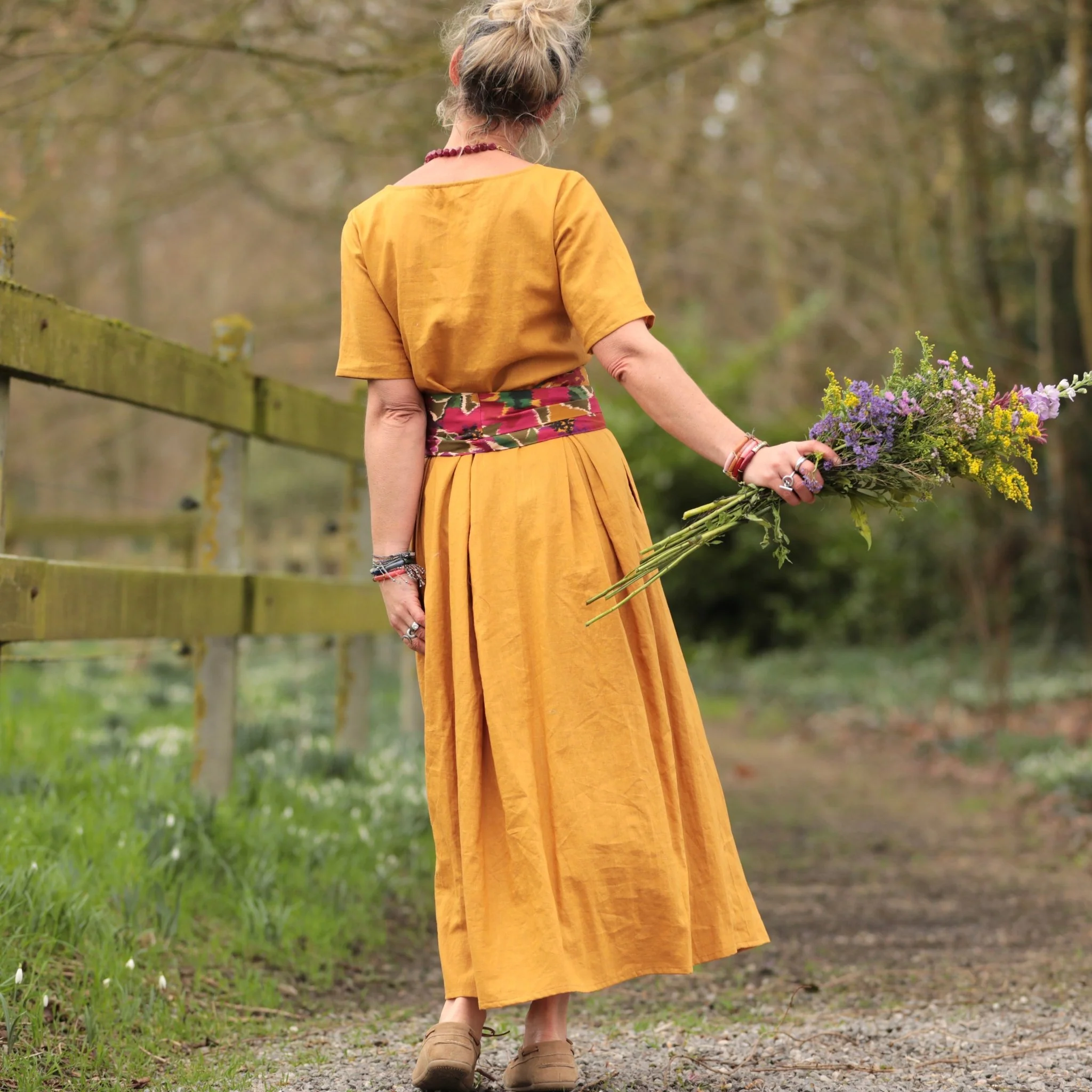 Robe Louisa - Lin tournesol - Image 10