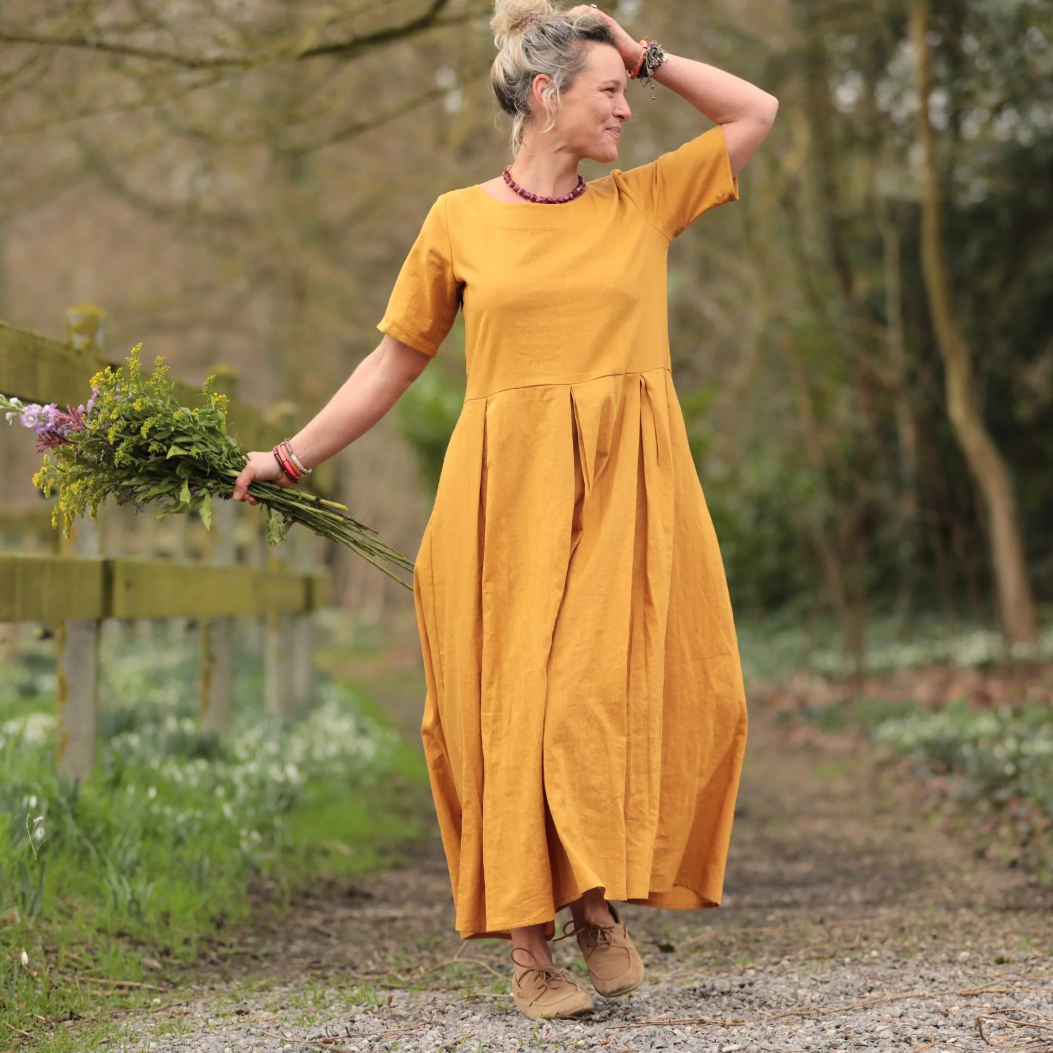 Robe Louisa - Lin tournesol - Image 2