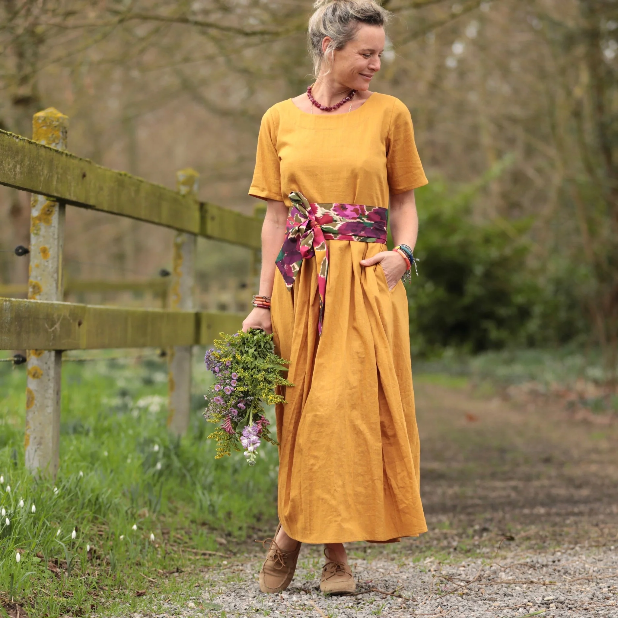 Robe Louisa - Lin tournesol - Image 6