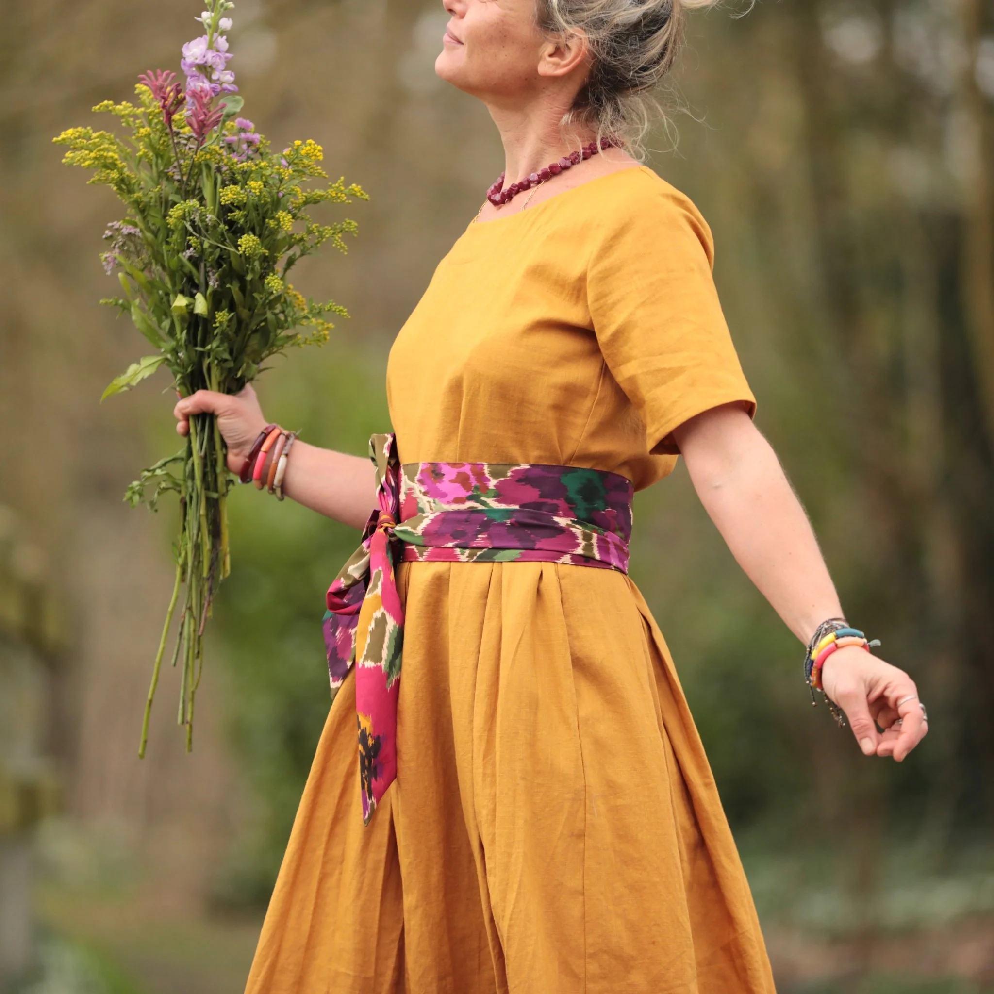 Robe Louisa - Lin tournesol - Image 8