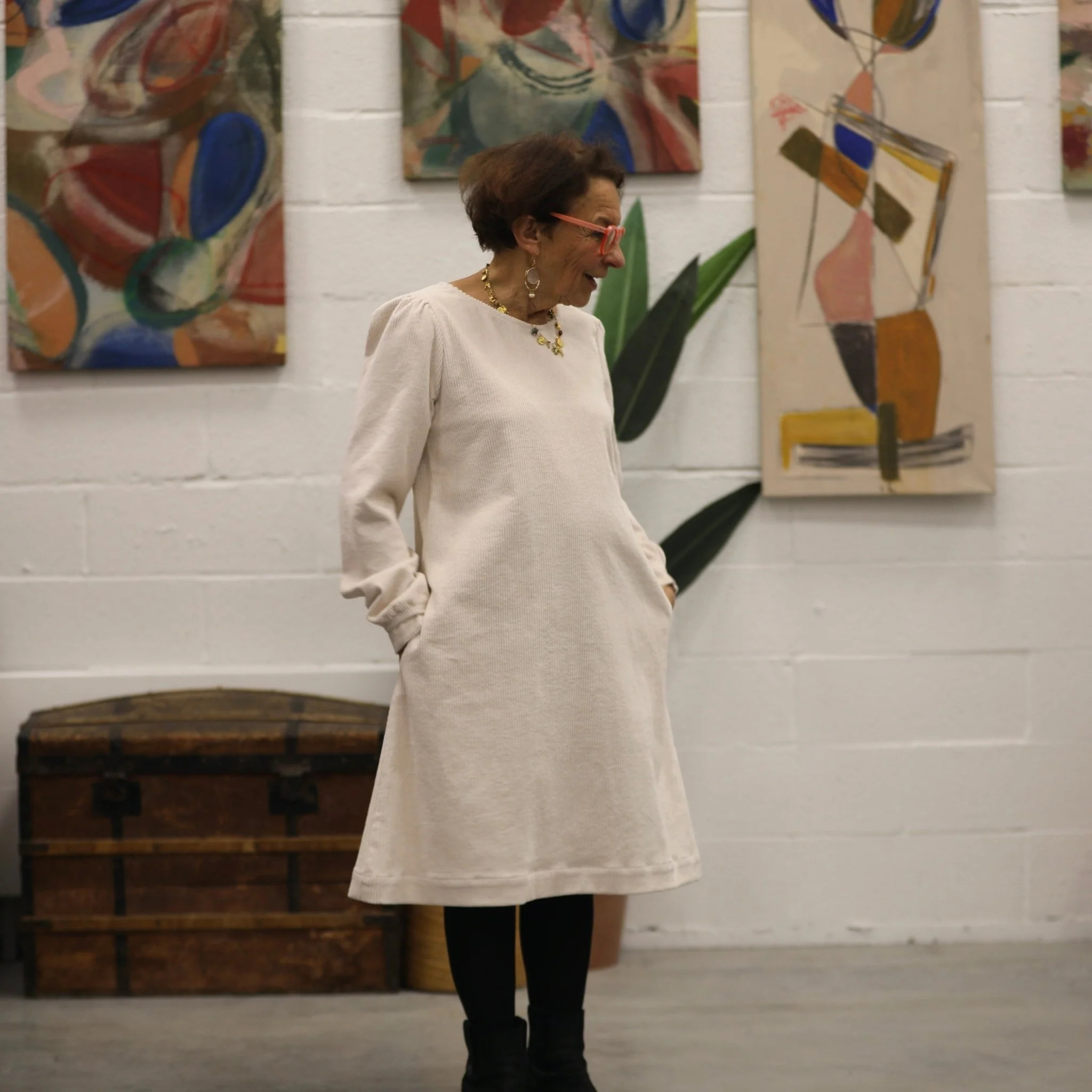 Robe Rosine - jean de coton noir - Image 17
