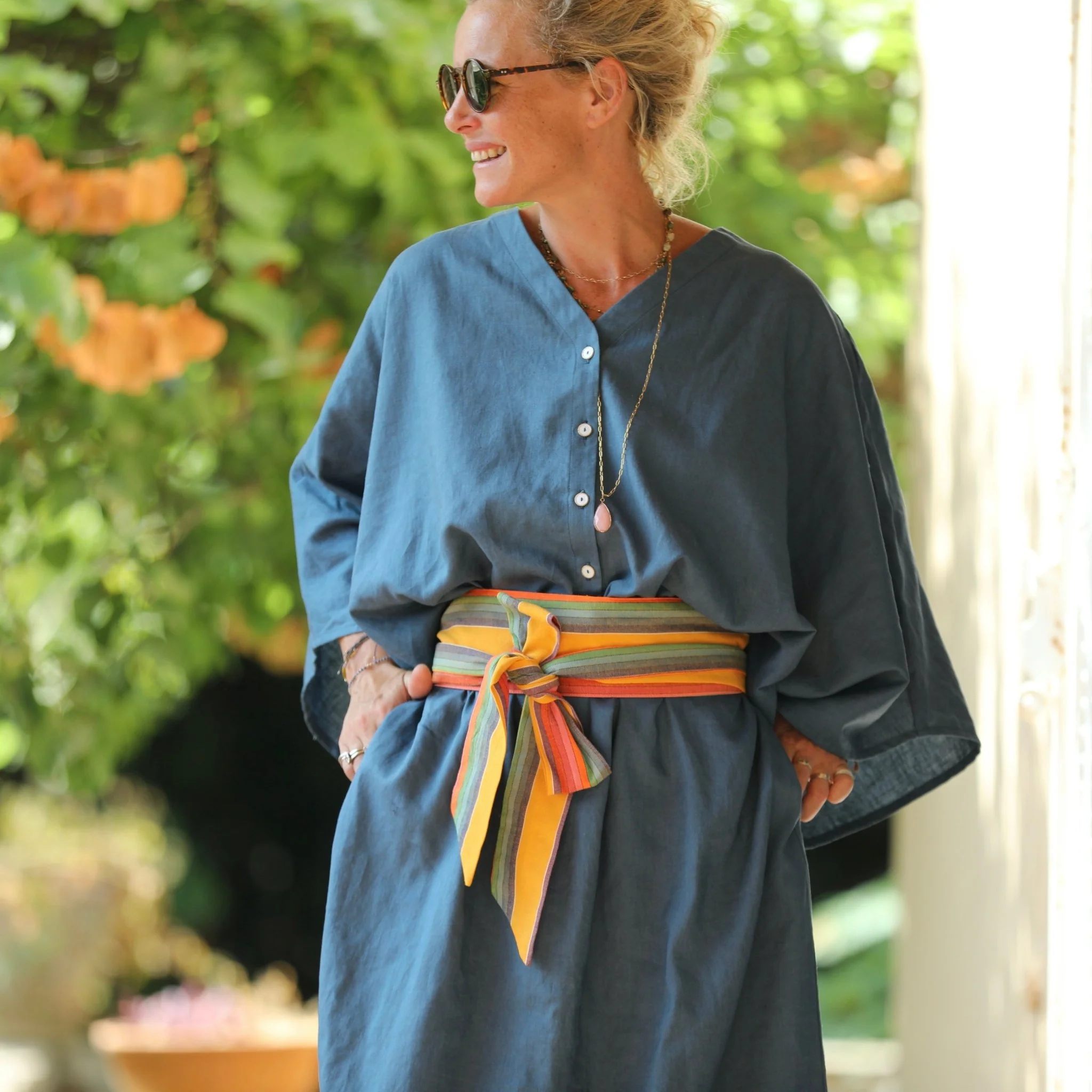 Robe Xiou lin bleu navy - Image 4