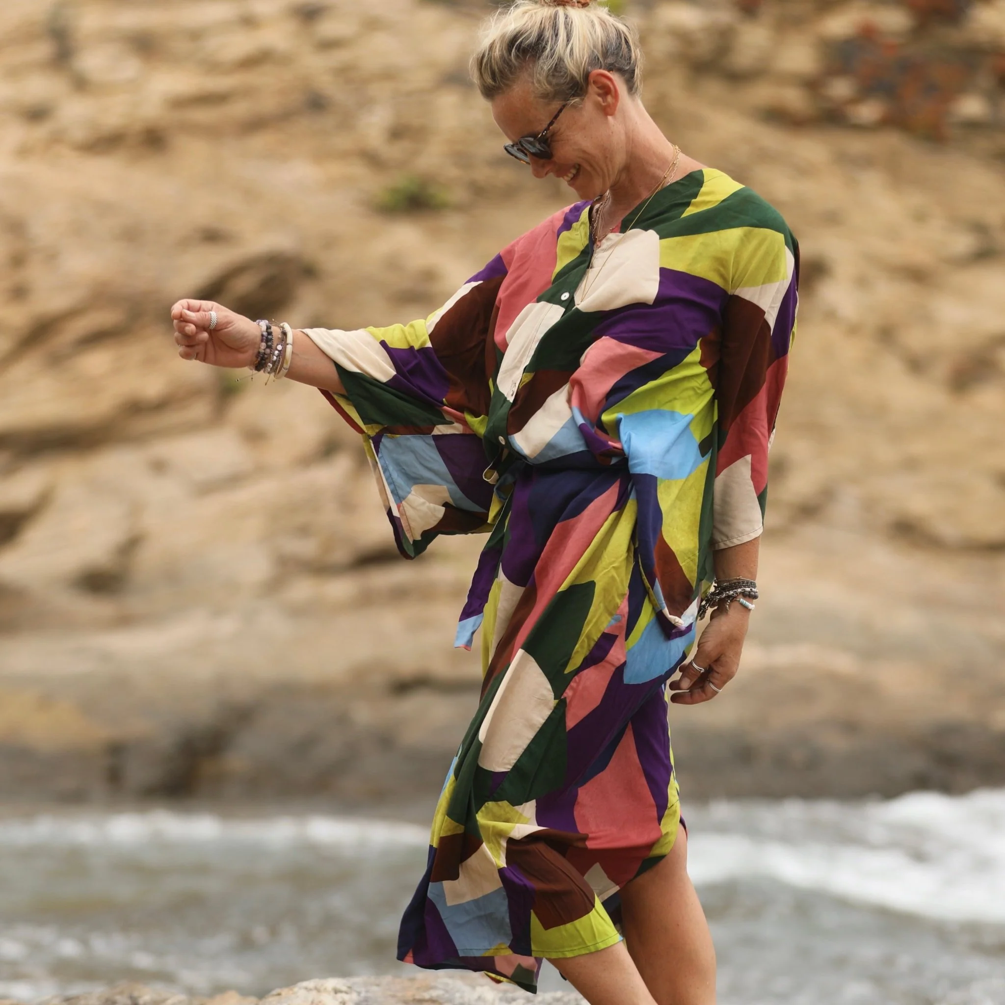 Robe Xiou viscose éclats de teintes - Image 10
