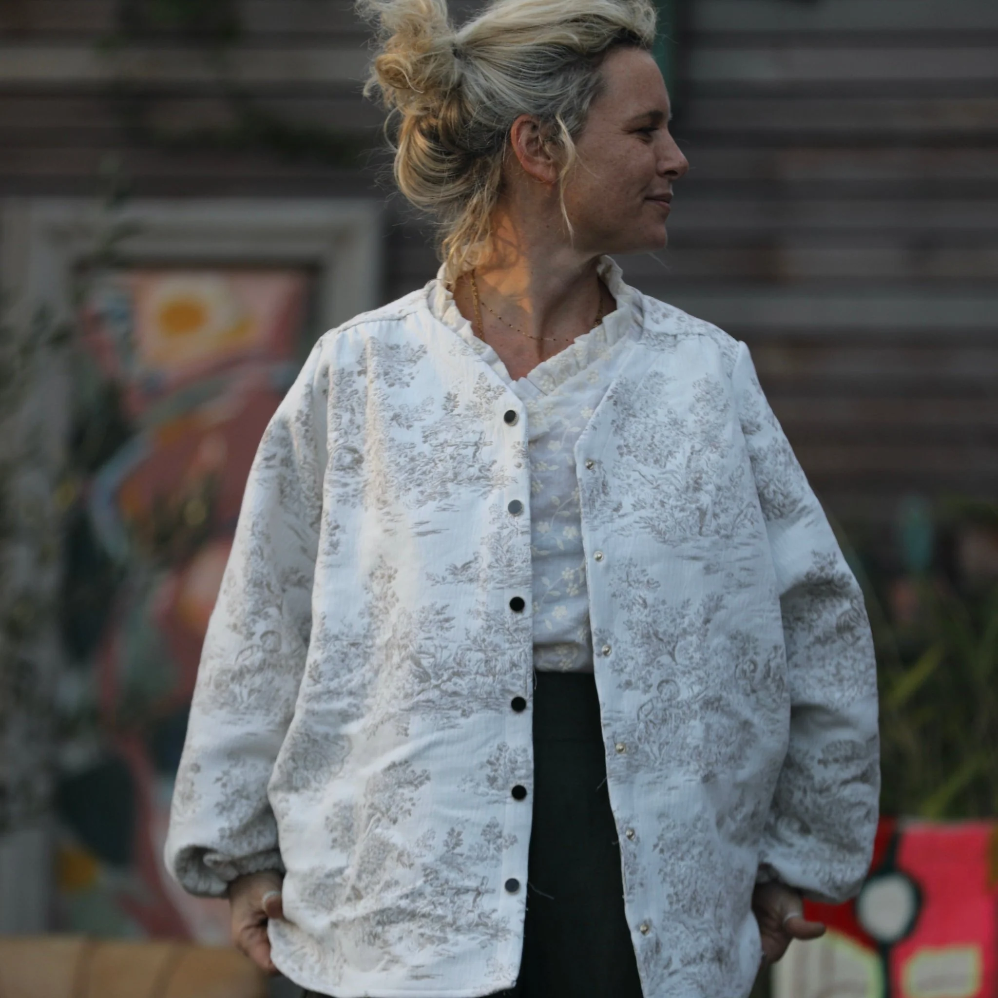 Sur-blouse Milo - jacquard toile de Jouy - Image 5