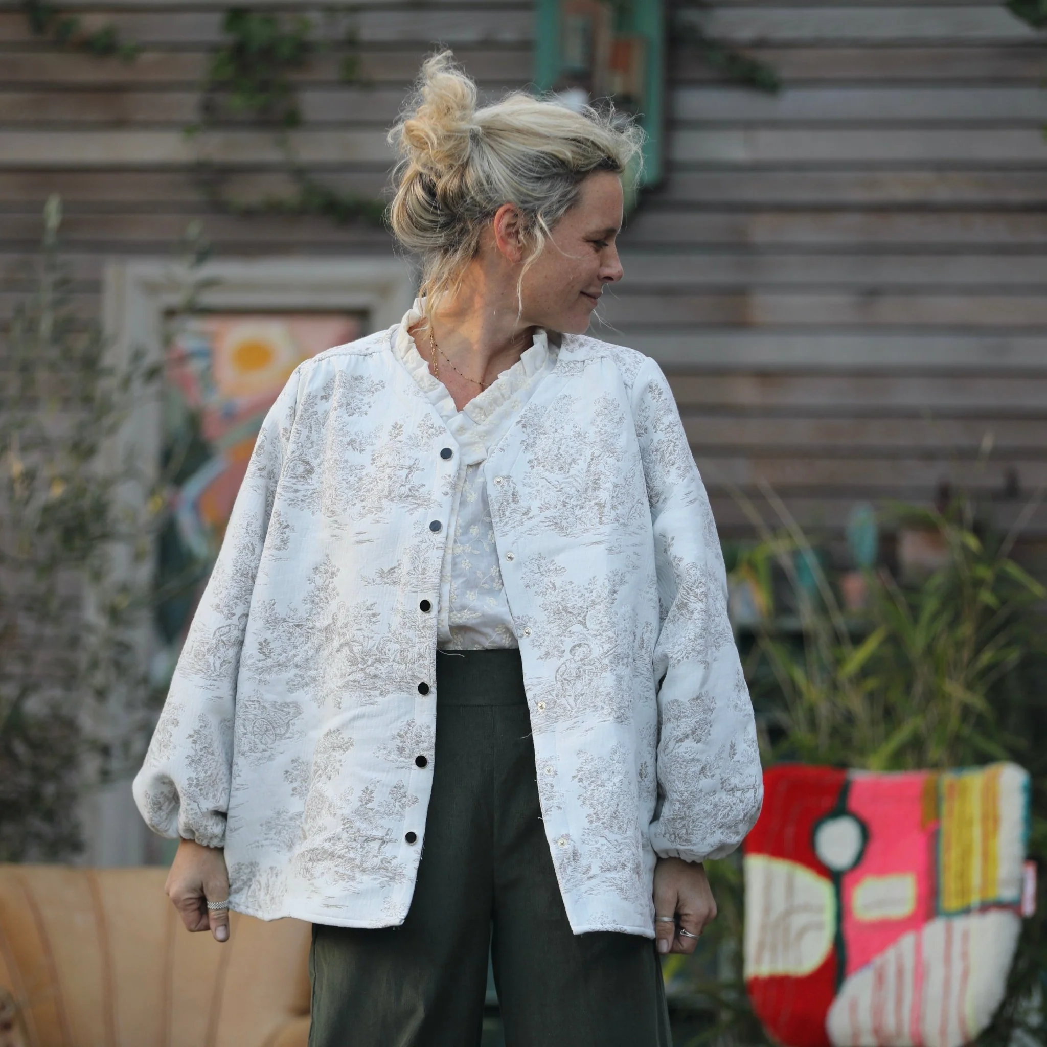 Sur-blouse Milo - jacquard toile de Jouy - Image 7